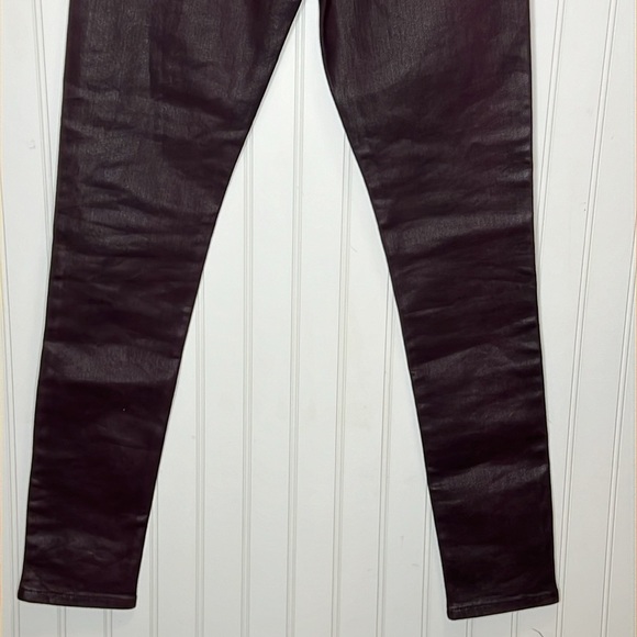 Rag & Bone Nina High Rise Skinny in Coated Plum Size 24 NWT - Picture 9 of 16
